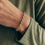 Liza Slider Bracelet 18k Gold Plated, Cubic Zirconia