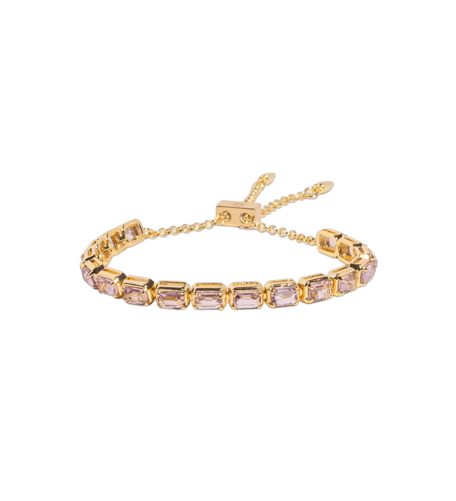 Liza Slider Bracelet 18k Gold Plated, Cubic Zirconia