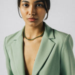 Liza Slider Necklace 18k Gold Plated, Cubic Zirconia