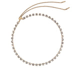 Milly Slider Necklace 18k Gold Plated, Crystal
