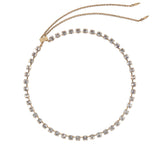 Milly Slider Necklace 18k Gold Plated, Crystal