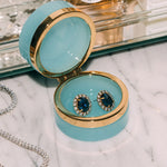 Small Round Opaline Glass Box Opaline Glass Box