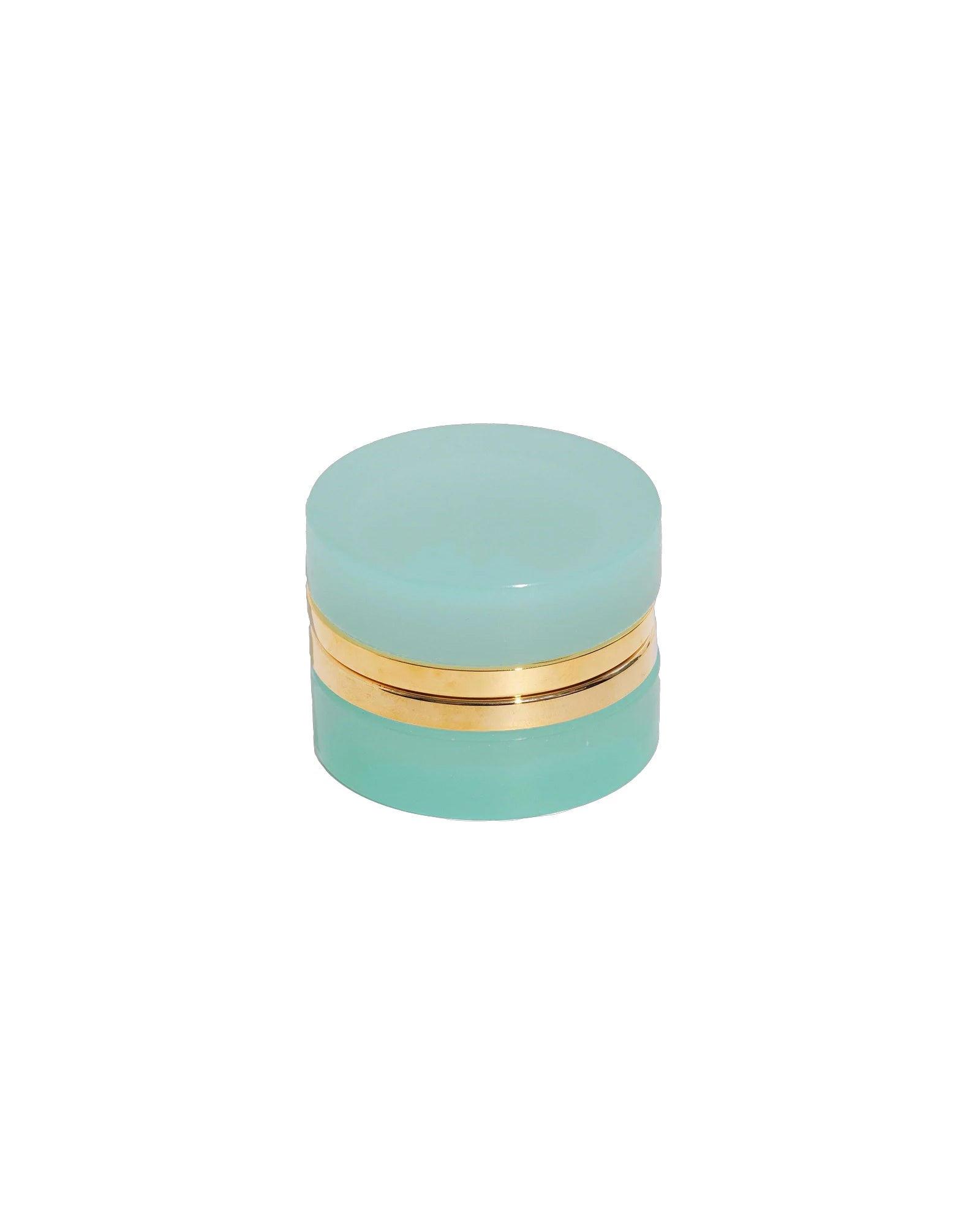 Small Round Opaline Glass Box Opaline Glass Box