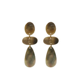 Black Mother of Pearl Dangle Earrings