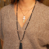 Mixed Shape Mother of Pearl Necklace 18k Gold Plated, Mother of Pearl