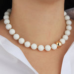 Lunita Luz-Mixed Shape Chunky Stone Necklace | 12mm-Necklaces-Blue Ruby Jewellery-Vancouver Canada