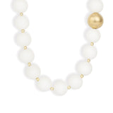 Lunita Luz-Mixed Shape Chunky Stone Necklace | 12mm-Necklaces-Gold, White Jade-Blue Ruby Jewellery-Vancouver Canada