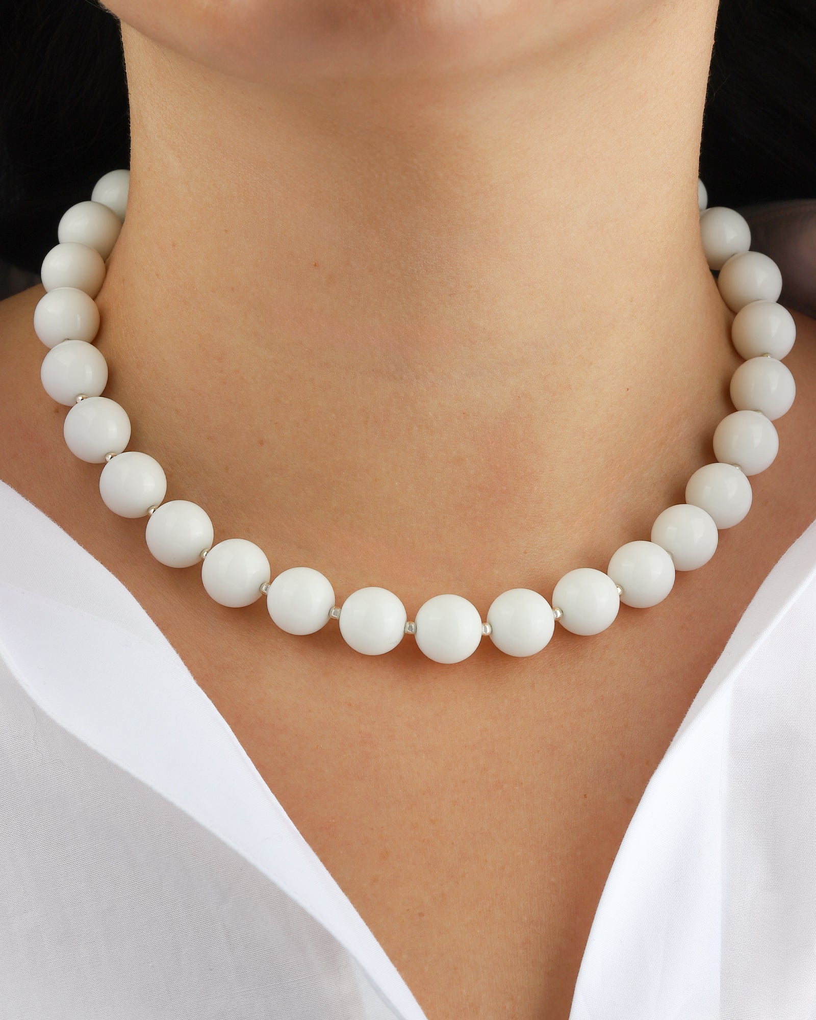 Lunita Luz-Mixed Shape Chunky Stone Necklace | 12mm-Necklaces-Blue Ruby Jewellery-Vancouver Canada