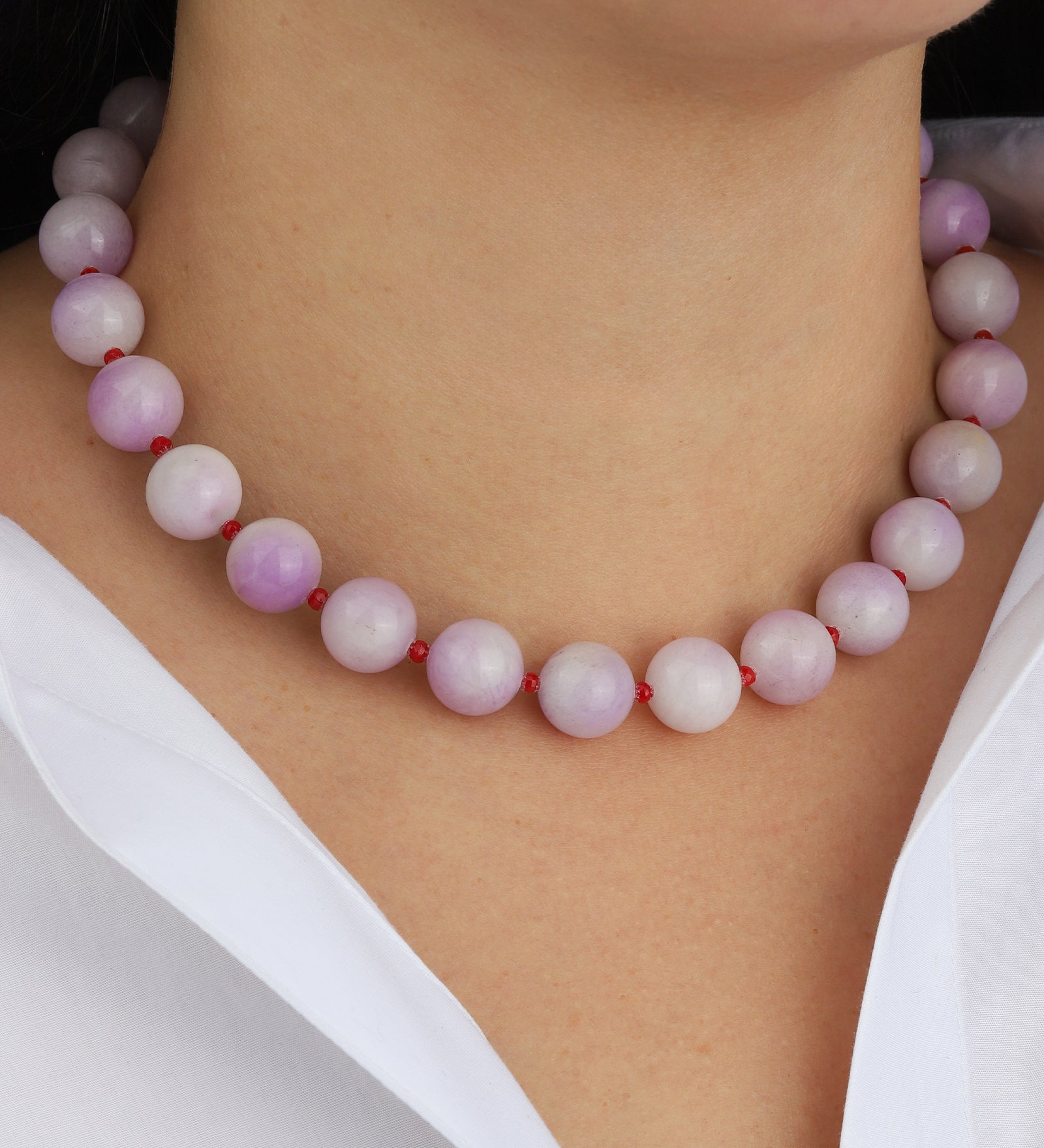 Lunita Luz-Mixed Shape Chunky Stone Necklace | 14mm-Necklaces-Blue Ruby Jewellery-Vancouver Canada