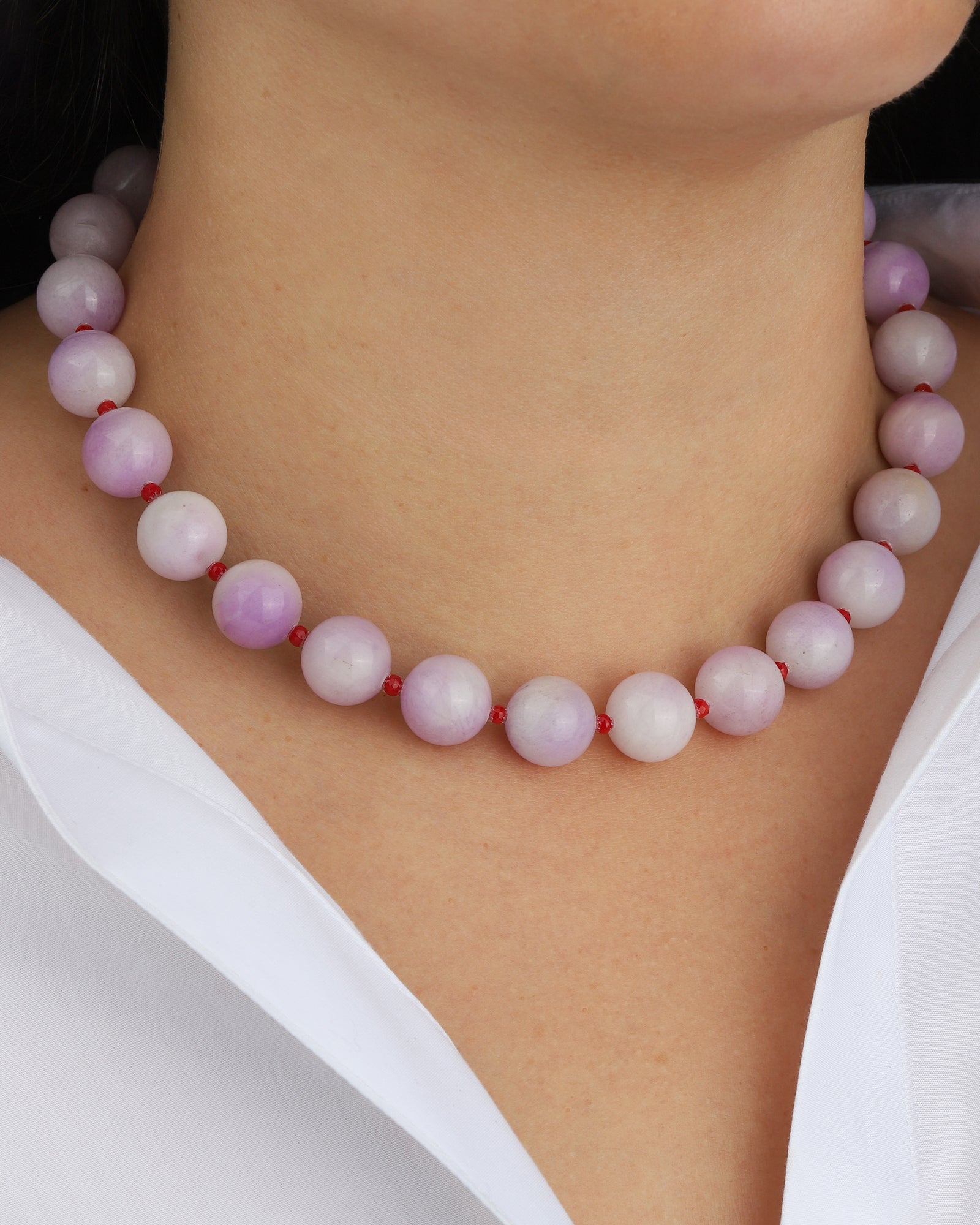 Lunita Luz-Mixed Shape Chunky Stone Necklace | 14mm-Necklaces-Blue Ruby Jewellery-Vancouver Canada
