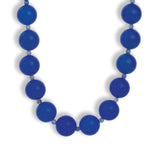 Mixed Shape Chunky Stone Necklace | 14mm Gold, Blue Jade, Sodalite