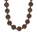 Lunita Luz-Mixed Shape Chunky Stone Necklace | 12mm-Necklaces-Gold, Ice Obsidian, Garnet-Blue Ruby Jewellery-Vancouver Canada