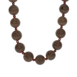 Lunita Luz-Mixed Shape Chunky Stone Necklace | 12mm-Necklaces-Gold, Ice Obsidian, Garnet-Blue Ruby Jewellery-Vancouver Canada