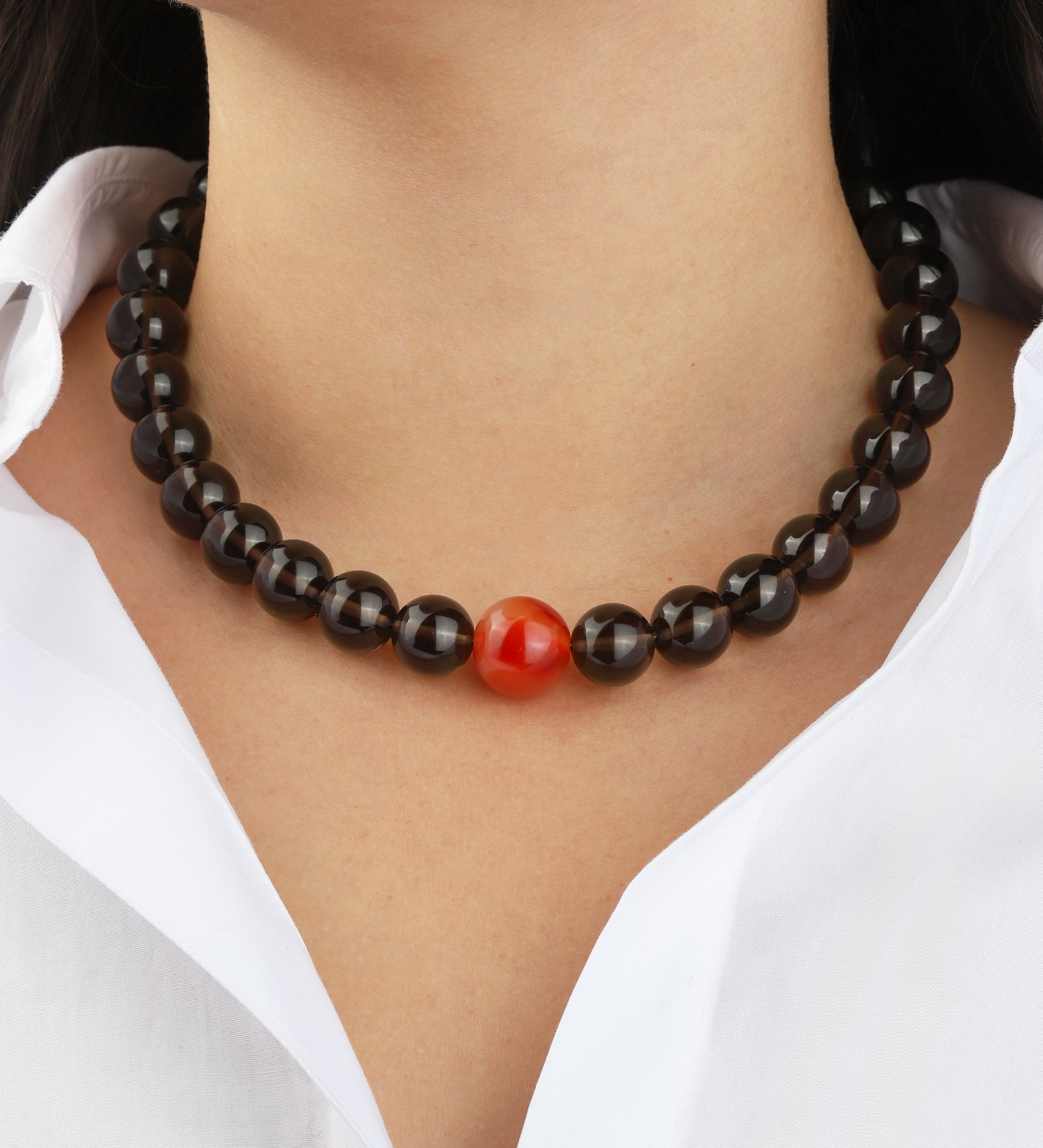 Lunita Luz-Mixed Shape Chunky Stone Necklace | 14mm-Necklaces-Blue Ruby Jewellery-Vancouver Canada