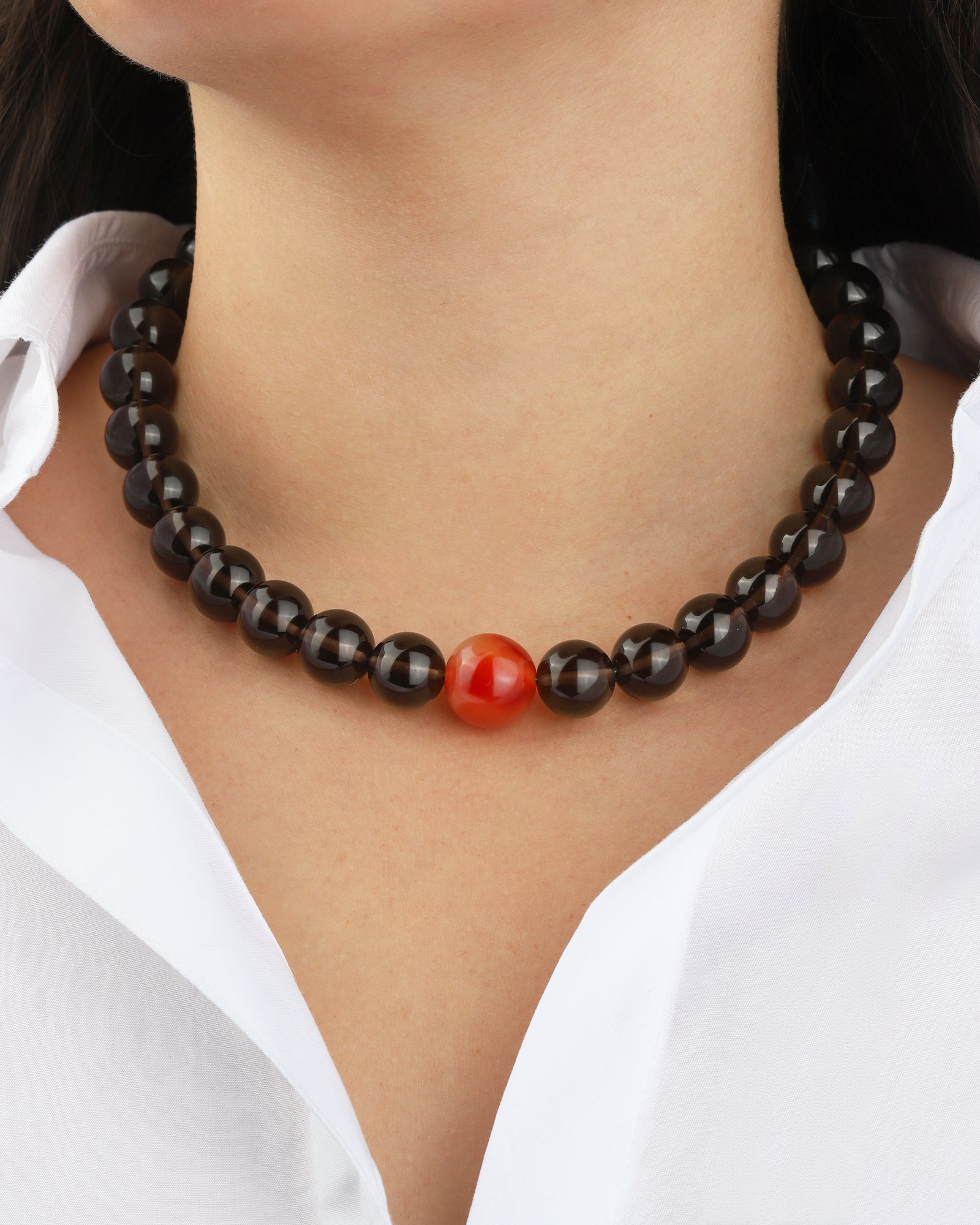 Lunita Luz-Mixed Shape Chunky Stone Necklace | 14mm-Necklaces-Blue Ruby Jewellery-Vancouver Canada