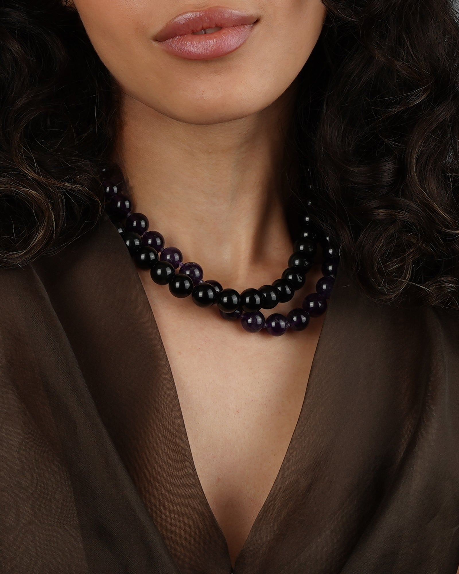 Lunita Luz-Mixed Shape Chunky Stone Necklace | 12mm-Necklaces-Blue Ruby Jewellery-Vancouver Canada