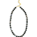 Lunita Luz-Faceted Mixed Shape Long Beaded Necklace | 10mm-Necklaces-Blue Ruby Jewellery-Vancouver Canada