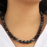 Lunita Luz-Faceted Mixed Shape Long Beaded Necklace | 10mm-Necklaces-Blue Ruby Jewellery-Vancouver Canada