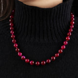 Lunita Luz-Faceted Mixed Stone Beaded Necklace | 10mm-Necklaces-Blue Ruby Jewellery-Vancouver Canada