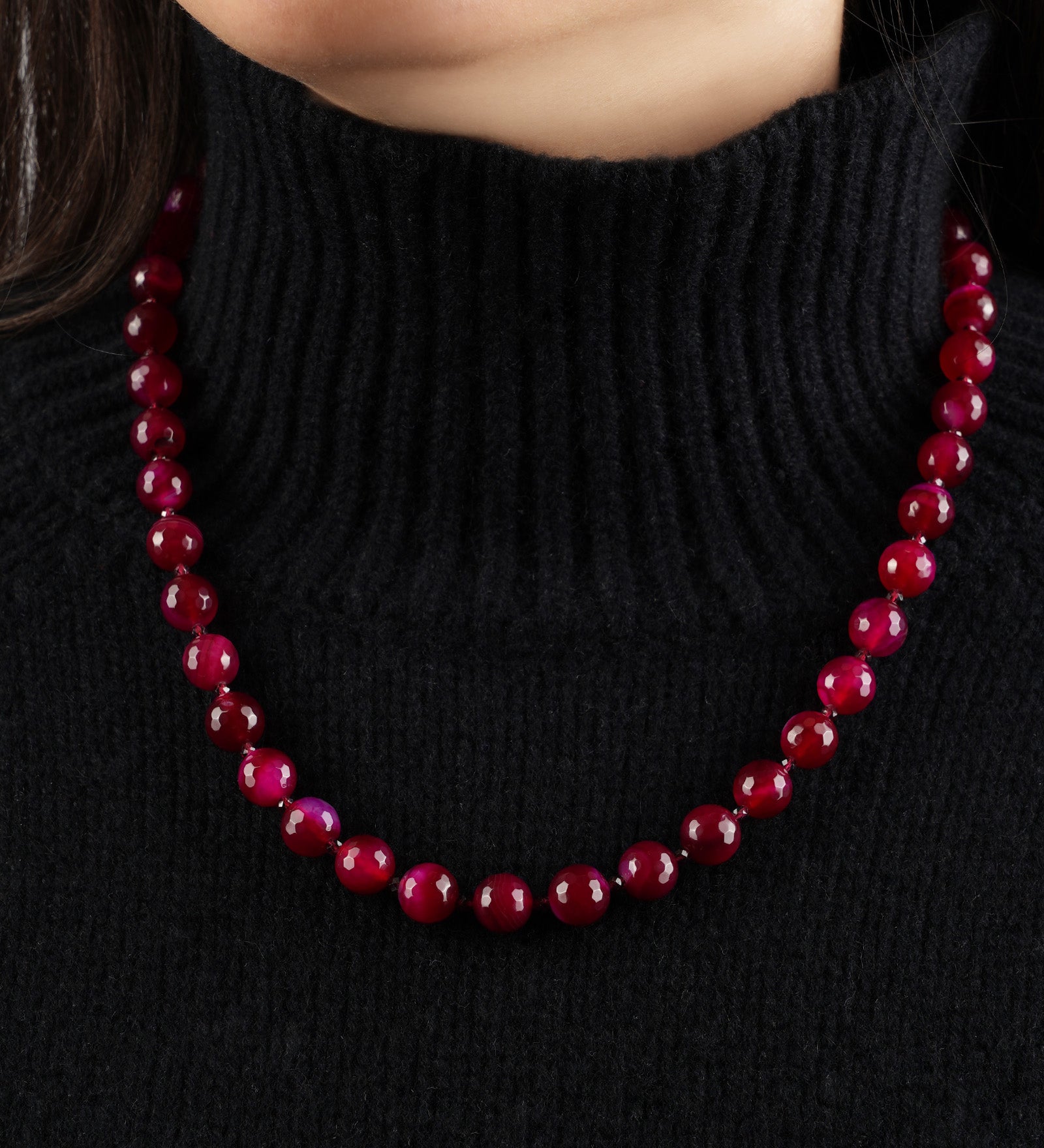 Lunita Luz-Faceted Mixed Stone Beaded Necklace | 10mm-Necklaces-Blue Ruby Jewellery-Vancouver Canada