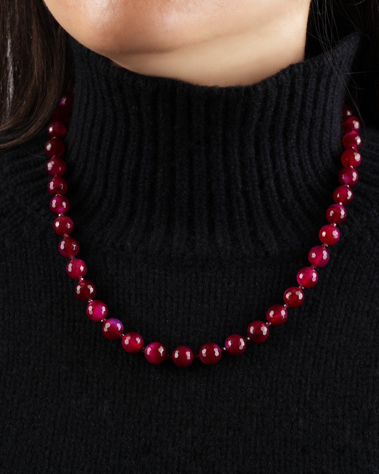 Lunita Luz-Faceted Mixed Stone Beaded Necklace | 10mm-Necklaces-Blue Ruby Jewellery-Vancouver Canada