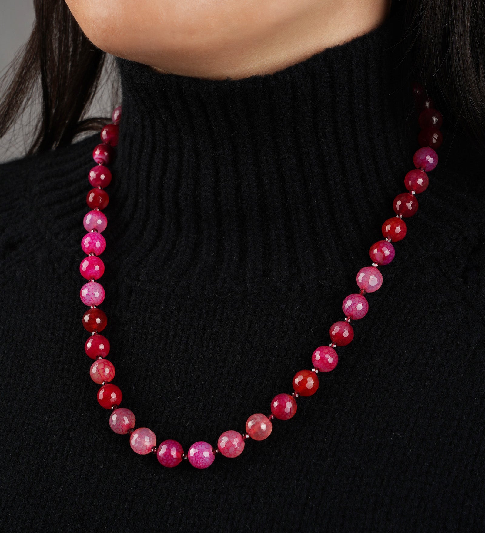 Lunita Luz-Faceted Mixed Stone Beaded Necklace | 10mm-Necklaces-Blue Ruby Jewellery-Vancouver Canada