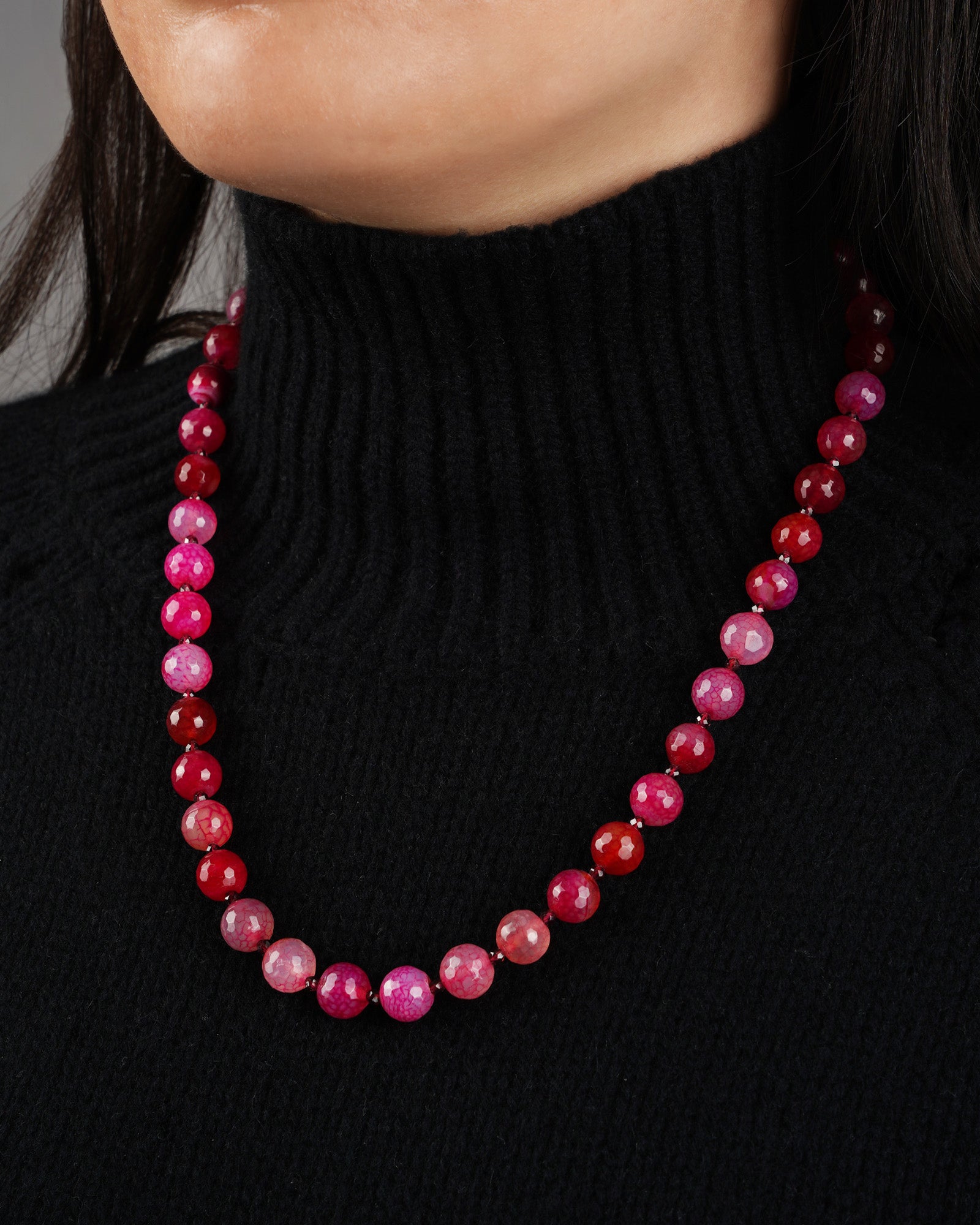 Lunita Luz-Faceted Mixed Stone Beaded Necklace | 10mm-Necklaces-Blue Ruby Jewellery-Vancouver Canada