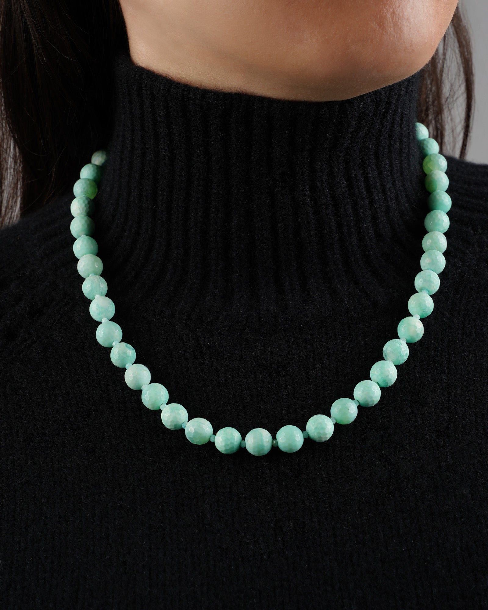 Lunita Luz-Faceted Mixed Stone Beaded Necklace | 10mm-Necklaces-Blue Ruby Jewellery-Vancouver Canada