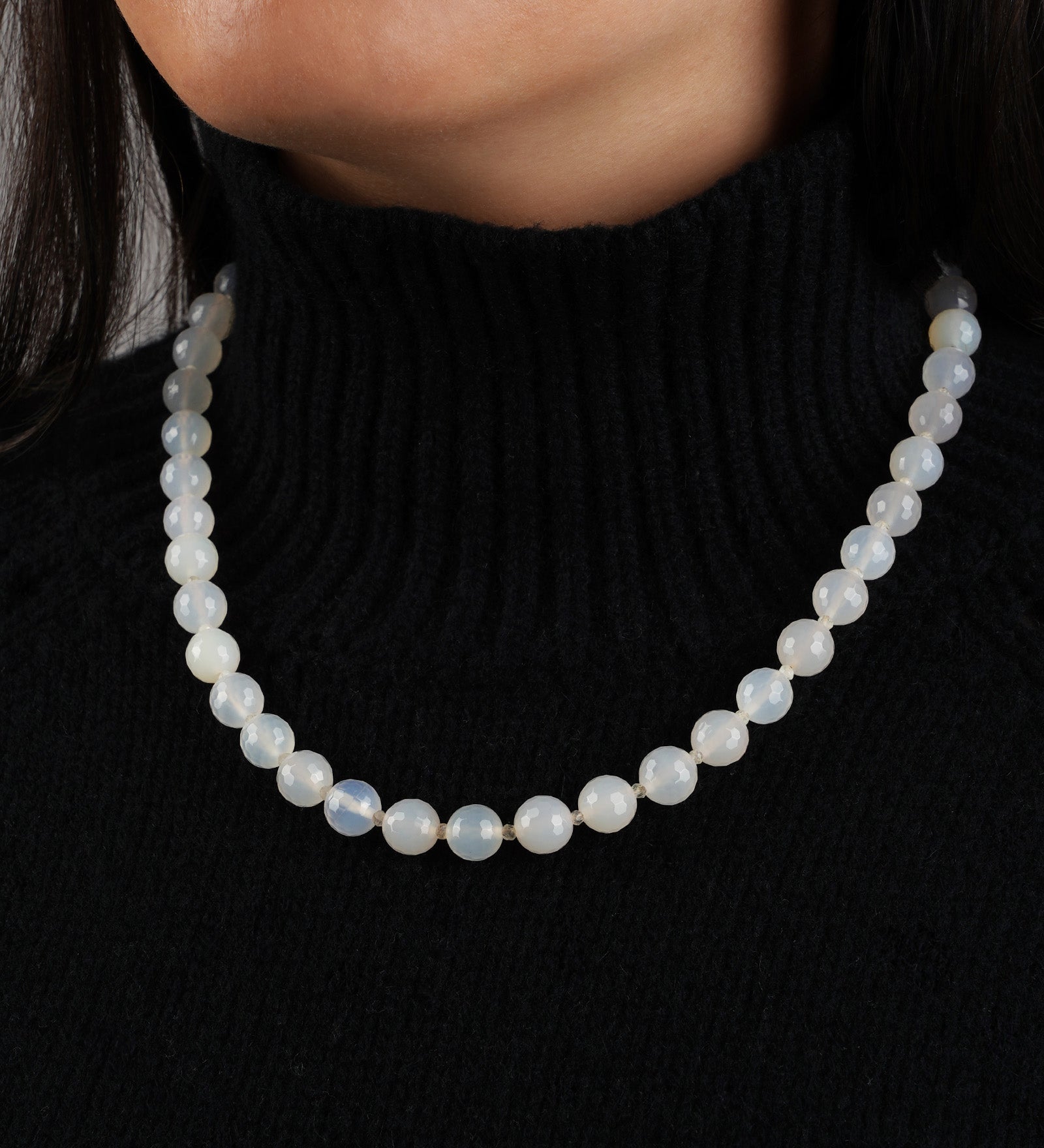 Lunita Luz-Faceted Mixed Stone Beaded Necklace | 10mm-Necklaces-Blue Ruby Jewellery-Vancouver Canada