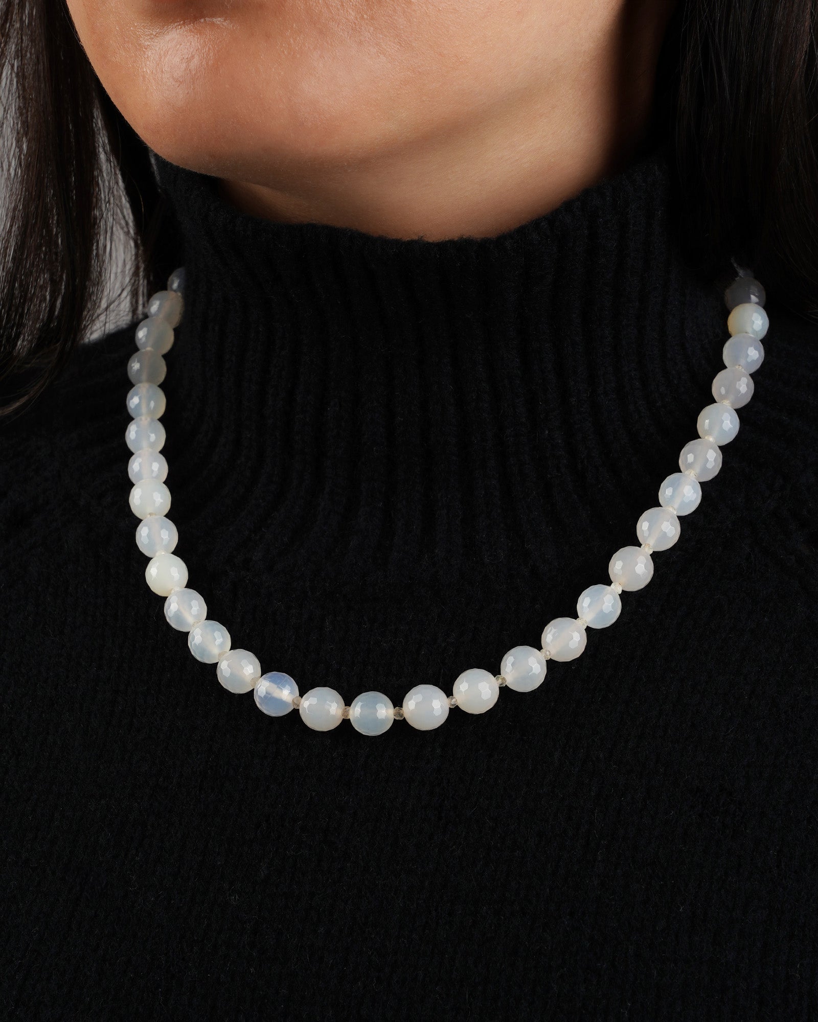 Lunita Luz-Faceted Mixed Stone Beaded Necklace | 10mm-Necklaces-Blue Ruby Jewellery-Vancouver Canada