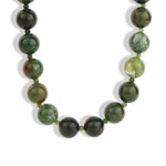 Lunita Luz-Mixed Shape Chunky Stone Necklace | 14mm-Necklaces-Gold, Moss Agate, Chrome Diopside-Blue Ruby Jewellery-Vancouver Canada