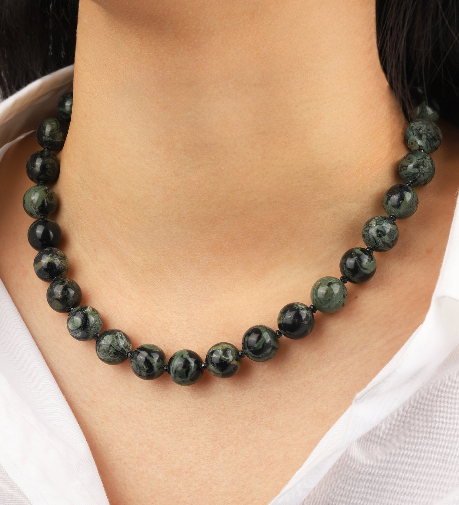 Lunita Luz-Mixed Shape Chunky Stone Necklace | 12mm-Necklaces-Blue Ruby Jewellery-Vancouver Canada