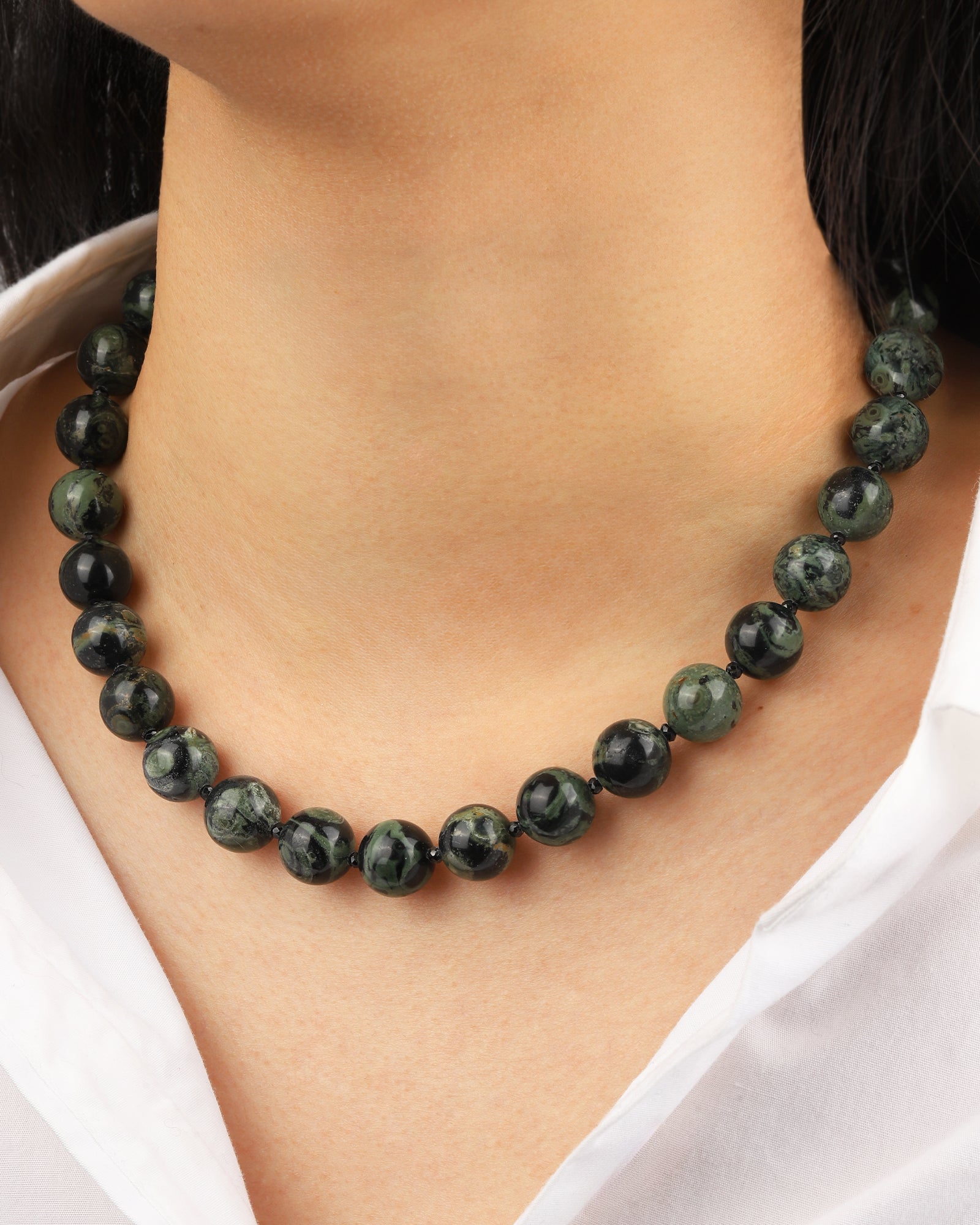 Lunita Luz-Mixed Shape Chunky Stone Necklace | 12mm-Necklaces-Blue Ruby Jewellery-Vancouver Canada