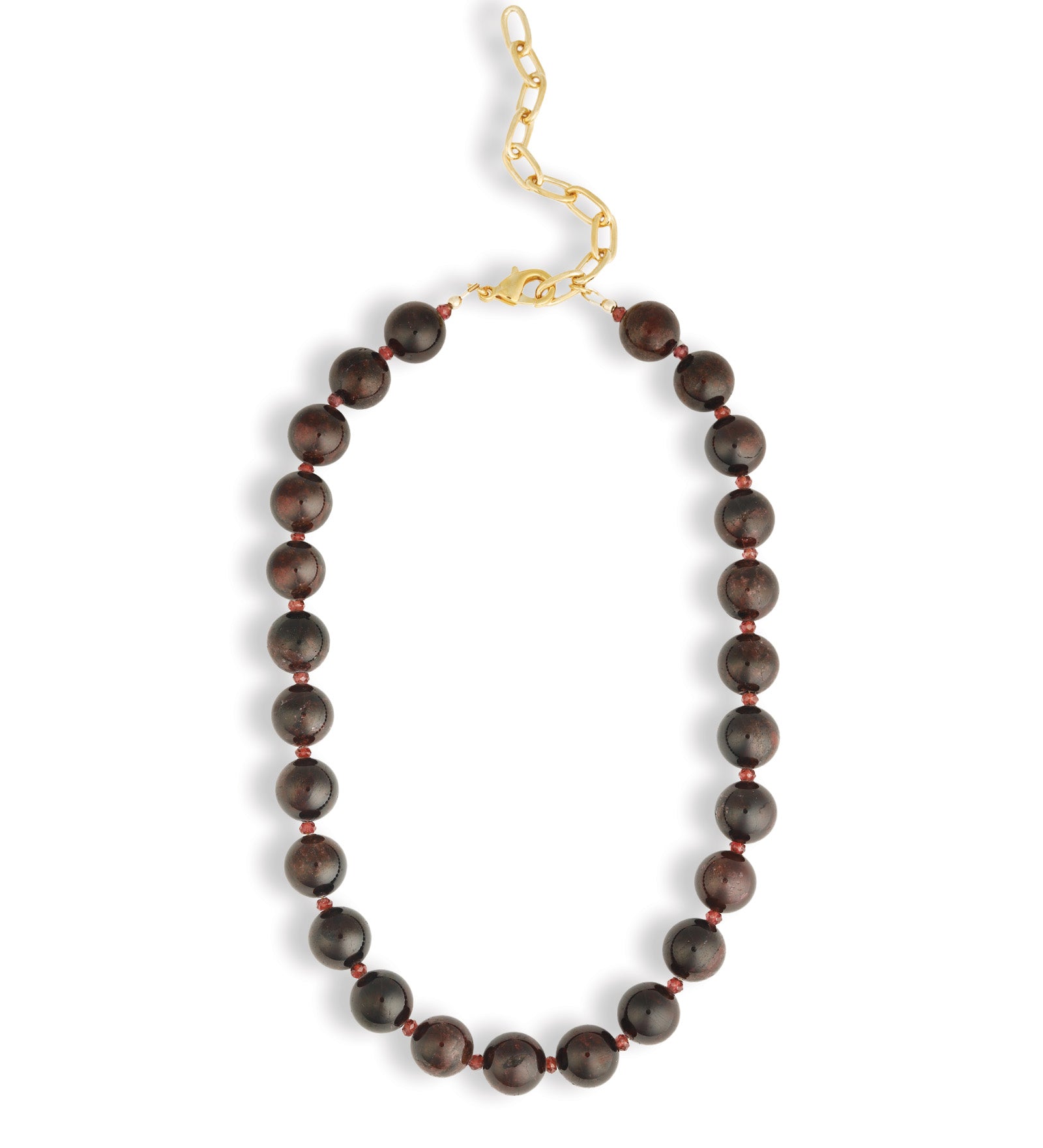 Lunita Luz-Mixed Shape Chunky Stone Necklace | 12mm-Necklaces-Blue Ruby Jewellery-Vancouver Canada