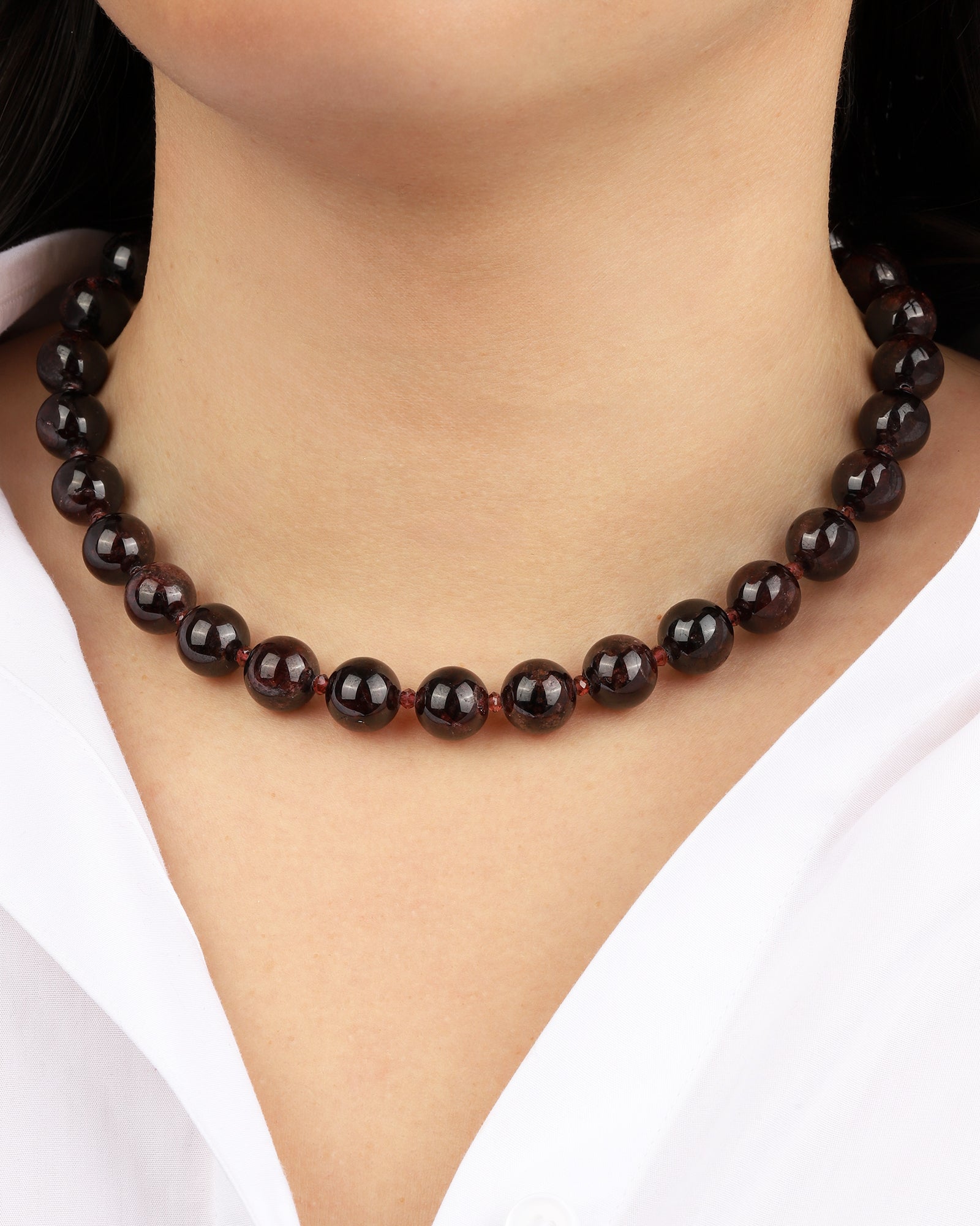 Lunita Luz-Mixed Shape Chunky Stone Necklace | 12mm-Necklaces-Blue Ruby Jewellery-Vancouver Canada