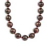 Lunita Luz-Mixed Shape Chunky Stone Necklace | 12mm-Necklaces-Gold, Red Garnet, Garnet-Blue Ruby Jewellery-Vancouver Canada