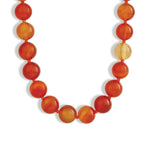 Lunita Luz-Mixed Shape Chunky Stone Necklace | 12mm-Necklaces-Gold, Bright Carnelian-Blue Ruby Jewellery-Vancouver Canada