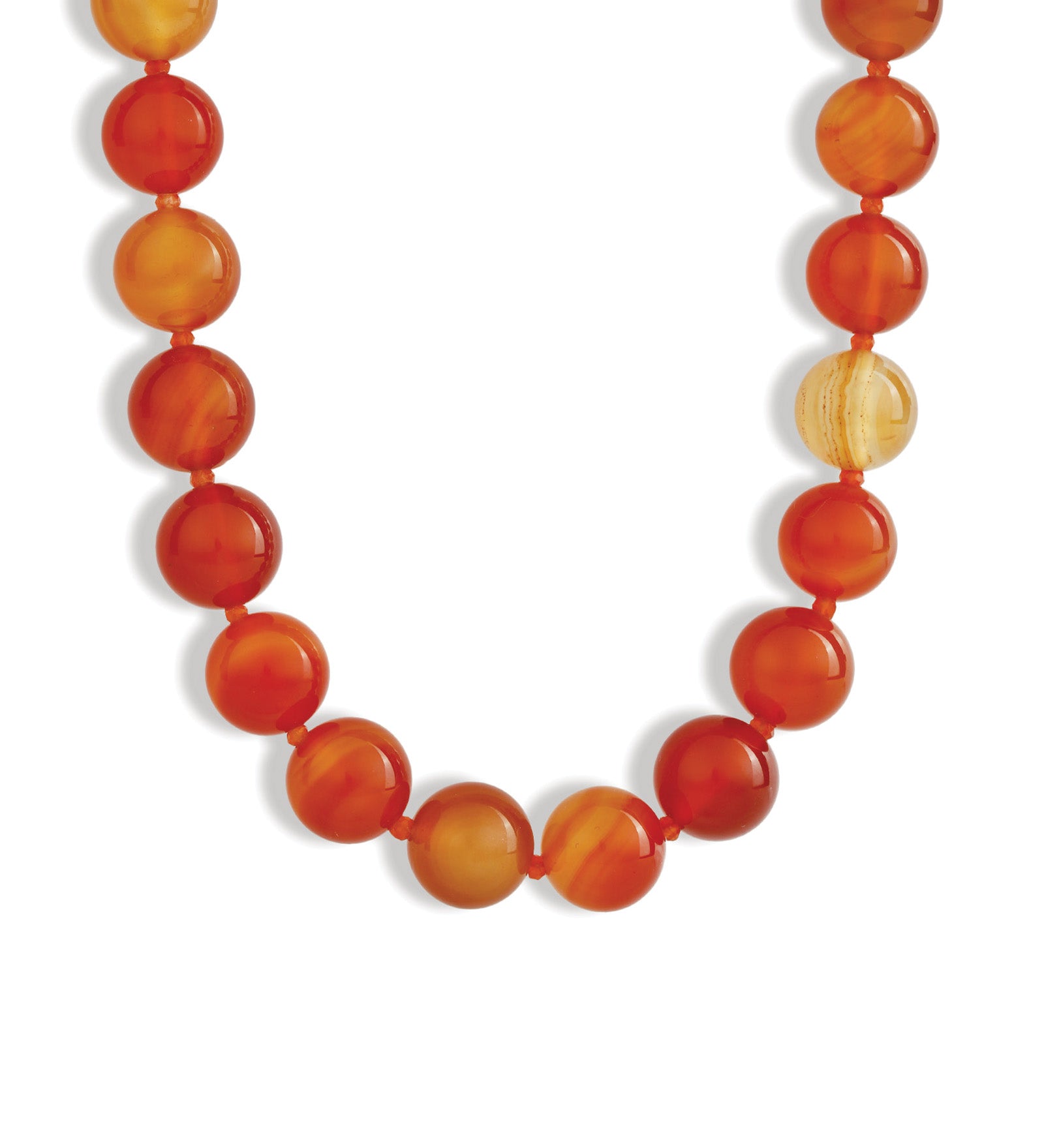 Lunita Luz-Mixed Shape Chunky Stone Necklace | 12mm-Necklaces-Gold, Bright Carnelian-Blue Ruby Jewellery-Vancouver Canada