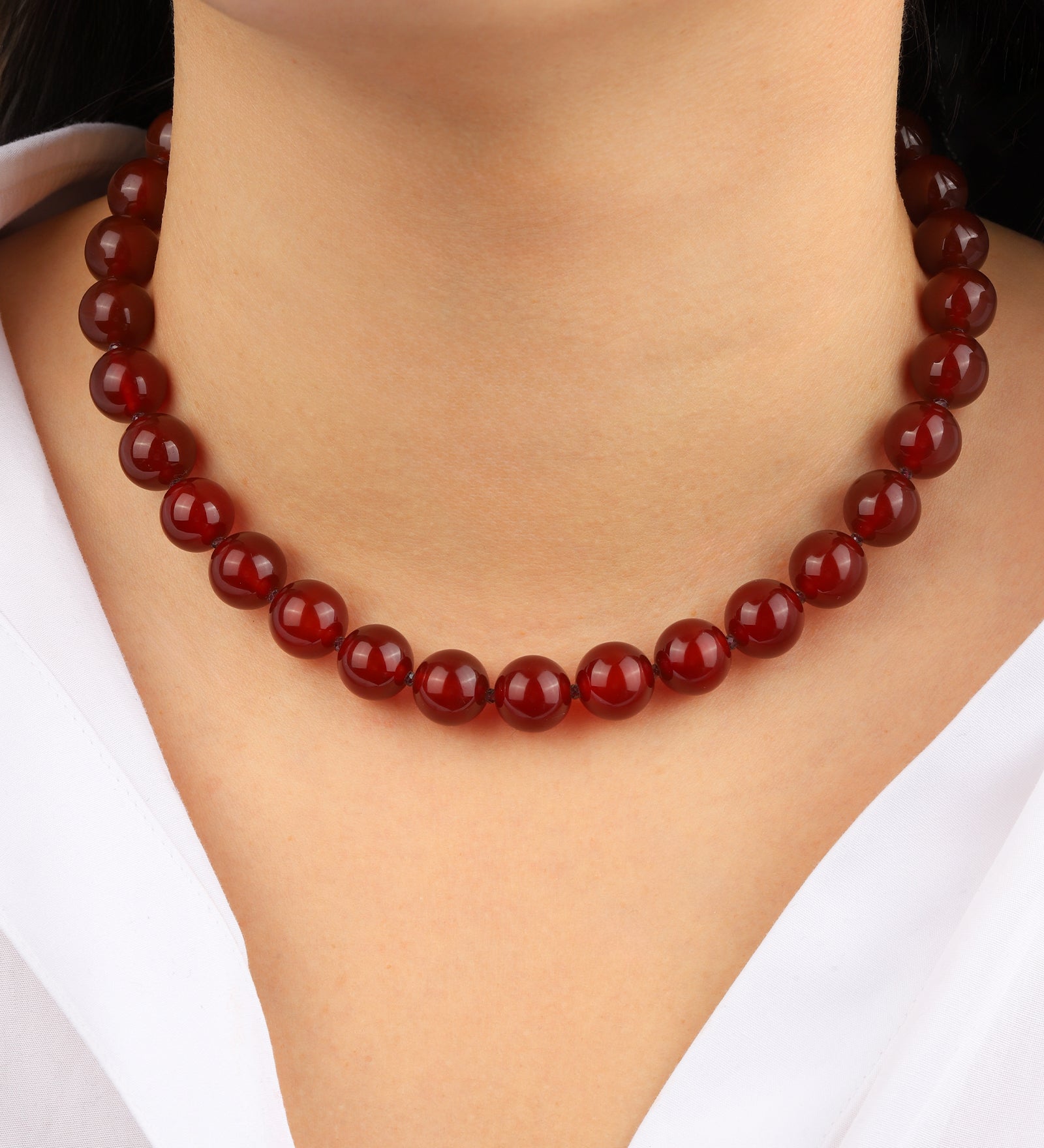 Lunita Luz-Mixed Shape Chunky Stone Necklace | 12mm-Necklaces-Blue Ruby Jewellery-Vancouver Canada