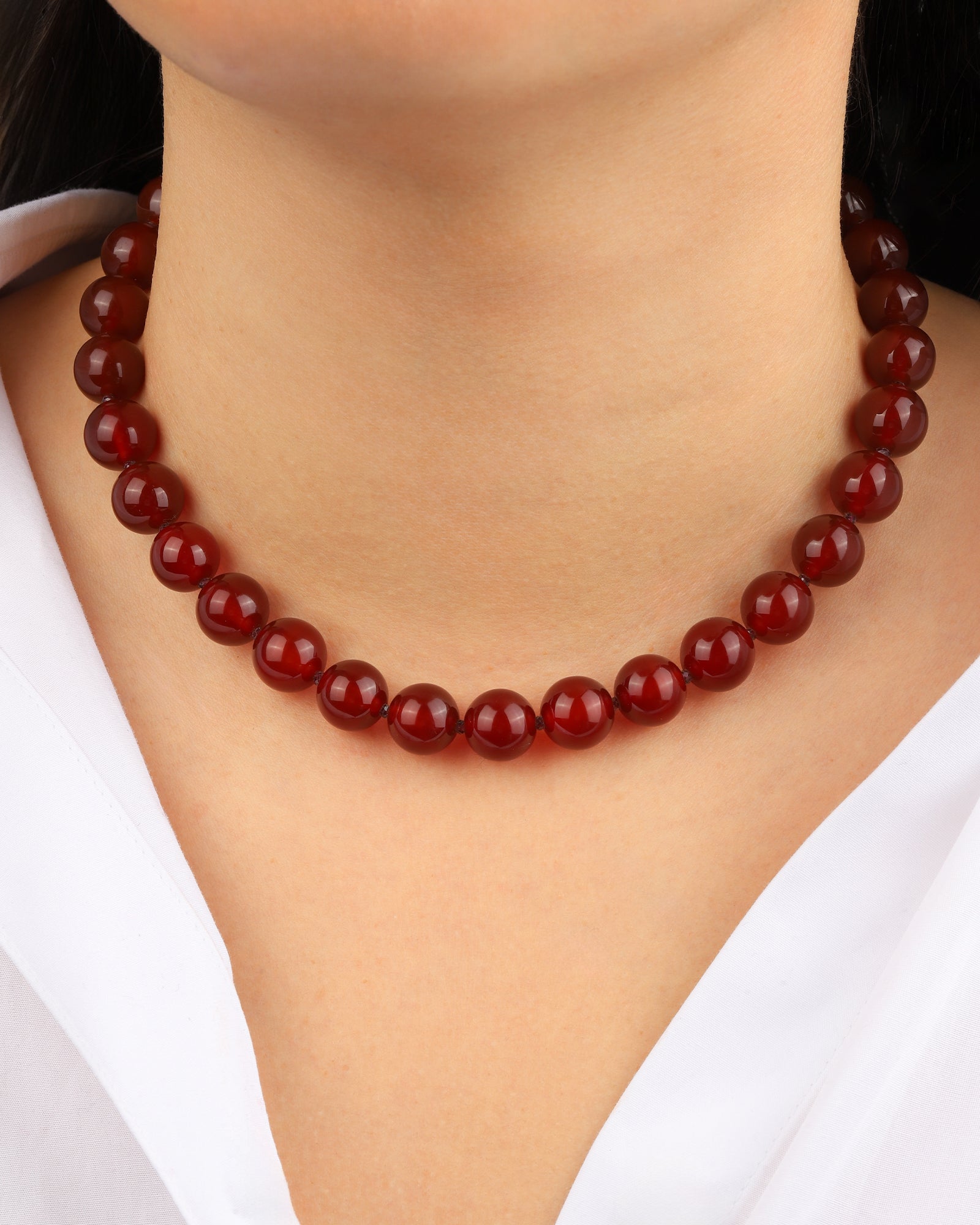 Lunita Luz-Mixed Shape Chunky Stone Necklace | 12mm-Necklaces-Blue Ruby Jewellery-Vancouver Canada