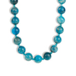 Lunita Luz-Mixed Shape Chunky Stone Necklace | 12mm-Necklaces-Gold, Blue Apatite, Apatite-Blue Ruby Jewellery-Vancouver Canada