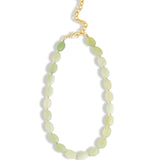 Lunita Luz-Petite Oval Beaded Necklace-Necklaces-Blue Ruby Jewellery-Vancouver Canada