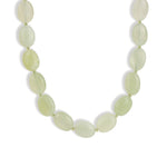 Lunita Luz-Petite Oval Beaded Necklace-Necklaces-Gold, New Jade, Peridot-Blue Ruby Jewellery-Vancouver Canada