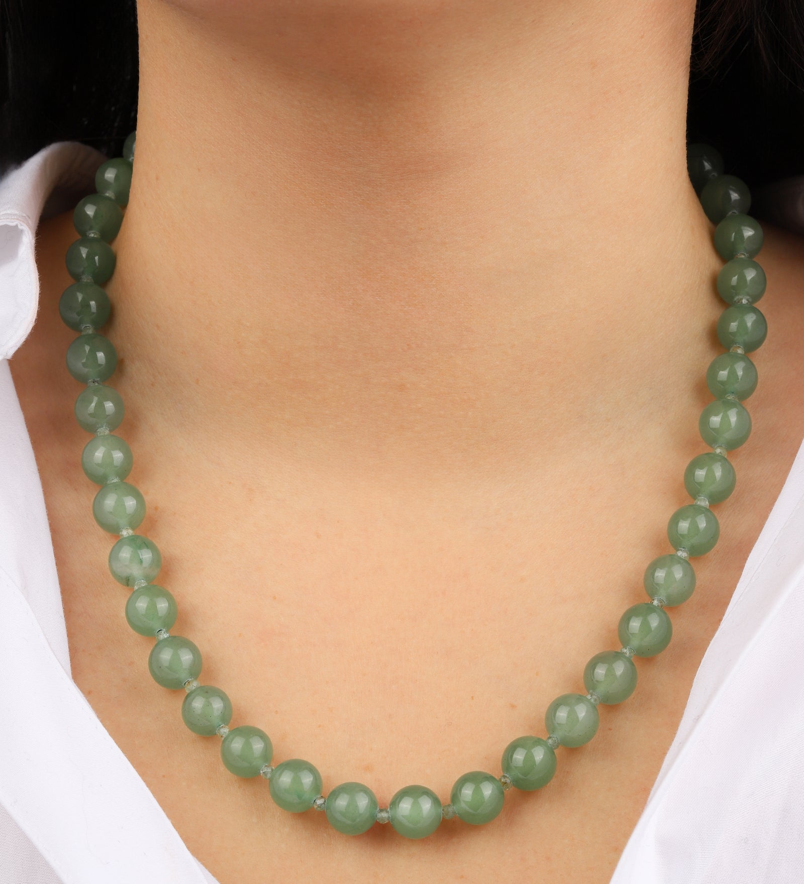 Lunita Luz-Mixed Shape Long Beaded Necklace | 10mm-Necklaces-Blue Ruby Jewellery-Vancouver Canada