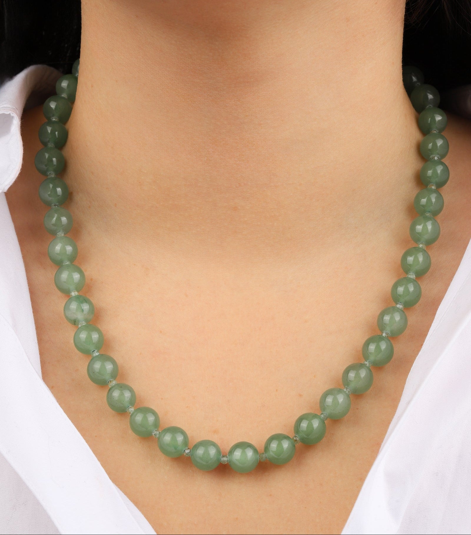 Lunita Luz-Mixed Shape Long Beaded Necklace | 10mm-Necklaces-Blue Ruby Jewellery-Vancouver Canada