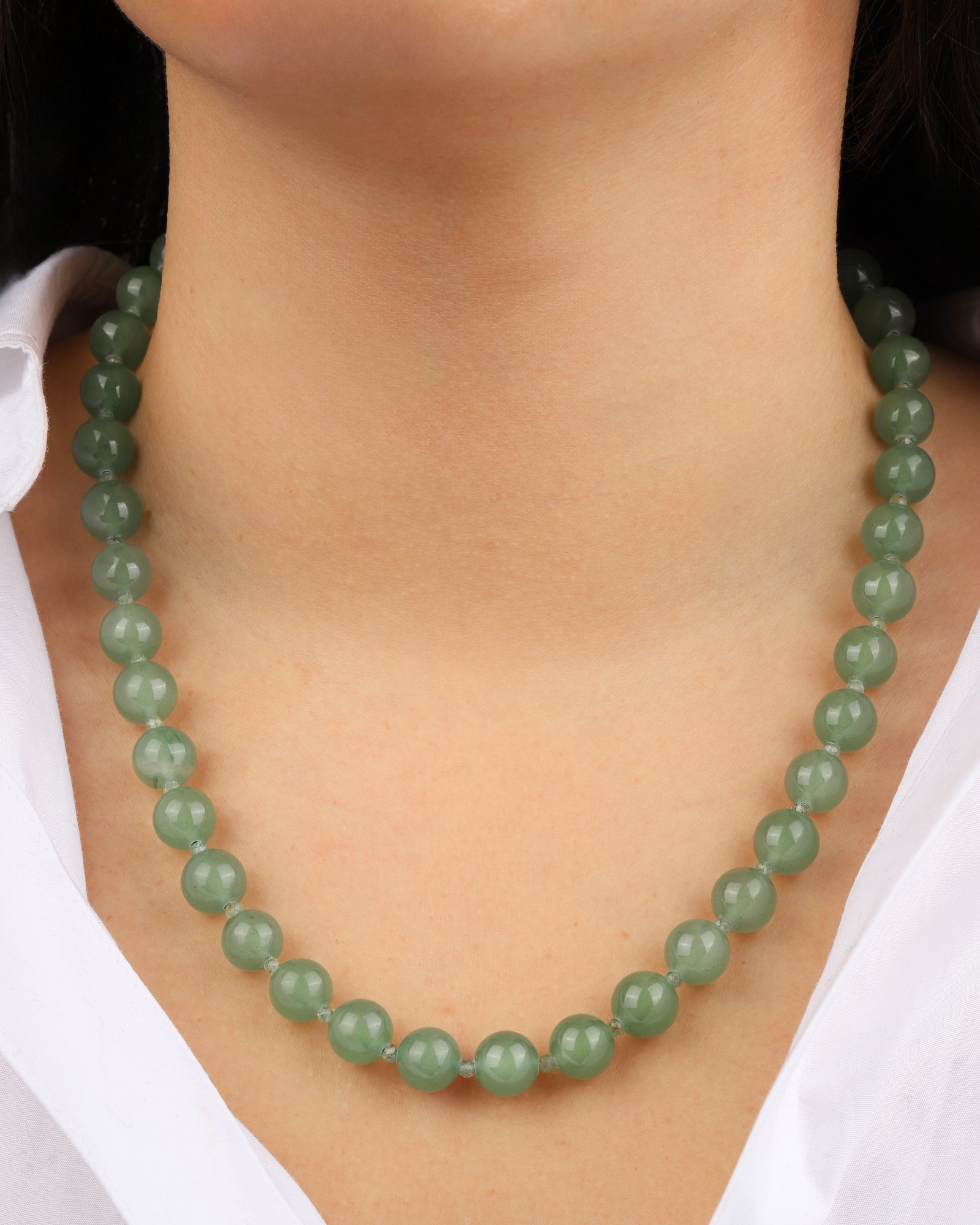 Lunita Luz-Mixed Shape Long Beaded Necklace | 10mm-Necklaces-Blue Ruby Jewellery-Vancouver Canada
