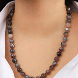 Lunita Luz-Mixed Shape Long Beaded Necklace | 10mm-Necklaces-Blue Ruby Jewellery-Vancouver Canada