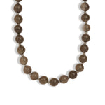 Lunita Luz-Mixed Shape Long Beaded Necklace | 10mm-Necklaces-Silver, Smoky Quartz-Blue Ruby Jewellery-Vancouver Canada