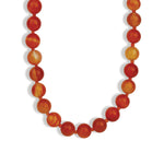 Lunita Luz-Mixed Shape Long Beaded Necklace | 10mm-Necklaces-Gold, Carnelian-Blue Ruby Jewellery-Vancouver Canada