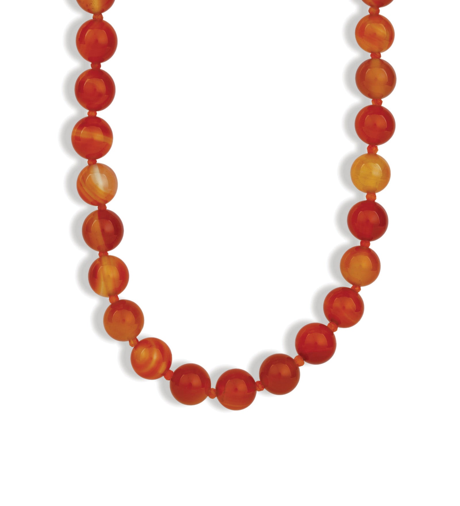 Lunita Luz-Mixed Shape Long Beaded Necklace | 10mm-Necklaces-Gold, Carnelian-Blue Ruby Jewellery-Vancouver Canada